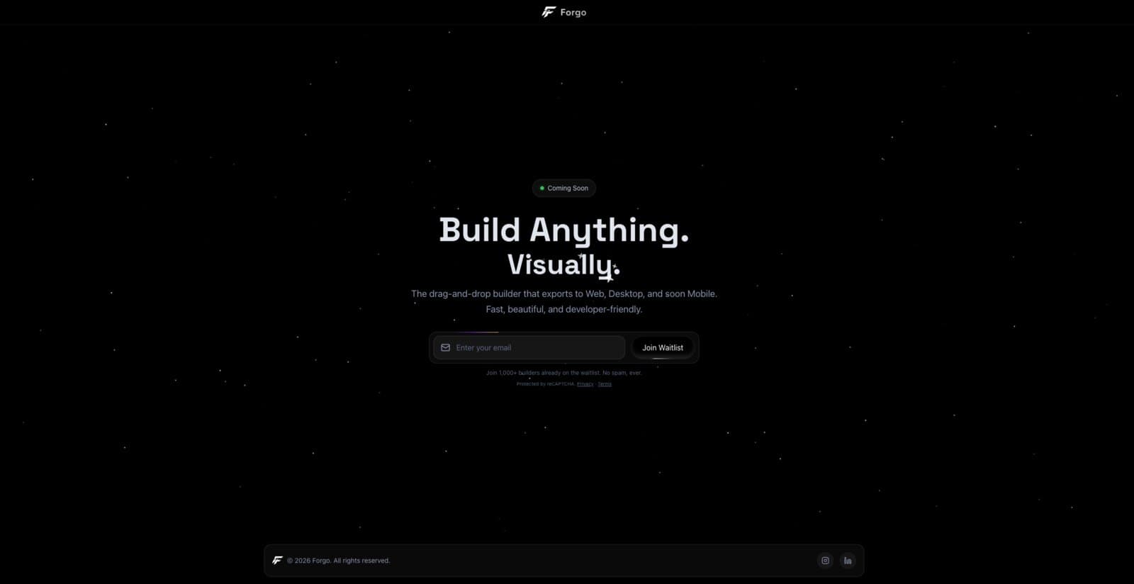 Forgo — No-Code Platform